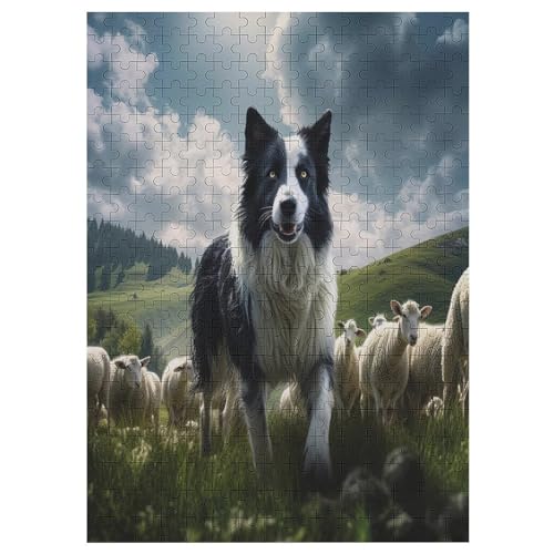 Puzzles Für Erwachsene: süßer Hund, 300-teiliges Holzpuzzle Für Erwachsene Und Kinder Ab 12 Jahren. Tolles Geschenk Für Erwachsene 42×30cm von AAPZY