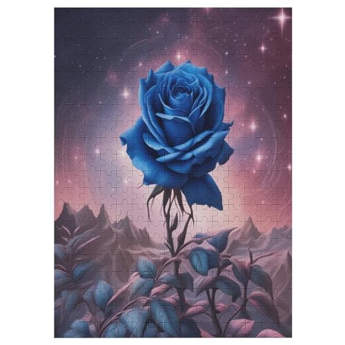 Rose 300 Teile Puzzle Für Erwachsene, Herausforderung Puzzles - Familienpuzzle Verringerter Druck Schwieriges Puzzle Rahmen Holzpuzzle Für Erwachsene Kinder 12+ （42×30cm） von AAPZY