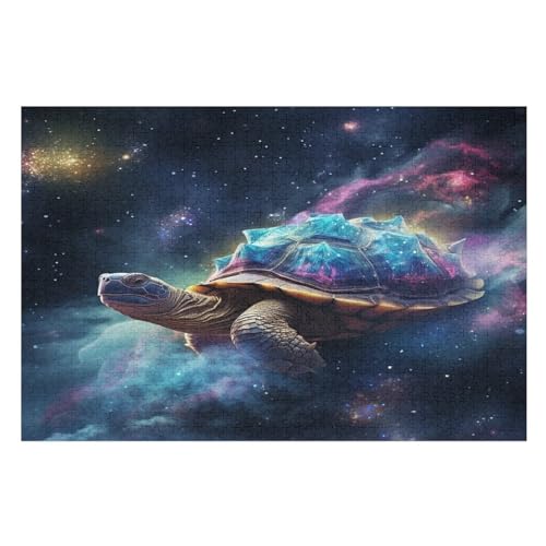 Schildkröte – Puzzle 1000 Teile, Holzpuzzle, Herausforderndes Geschicklichkeitsspiel Für Die Ganze Familie, Kinder Erwachsenenpuzzle Ab 12 Jahren （75×50cm） von AAPZY