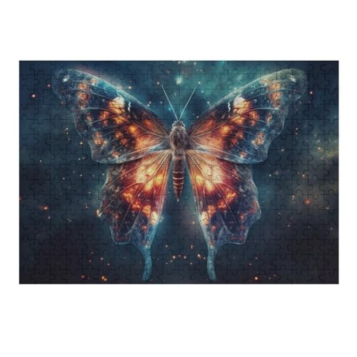 Schmetterling Holzpuzzle 300 Teile,Puzzles Für Erwachsene, Impossible Puzzle, Geschicklichkeitsspiel Für Die Ganze Familie,Home Dekoration Puzzle, Puzzle Kinder Legespiel （40×28cm） von AAPZY