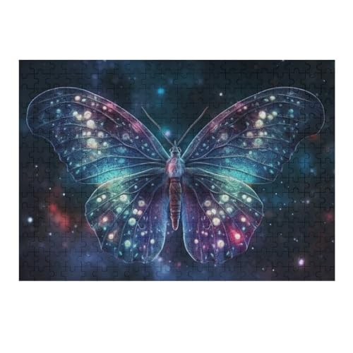 Schmetterling Holzpuzzle Erwachsene - 300 Teiliges Jigsaw Knobelspiel - Puzzle Für Erwachsene & Kinder - Outdoor & Reisespielzeug - Geduldspiel （40×28cm） von AAPZY