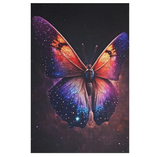 Schmetterling Puzzles 1000 Teile Für Jugendliche Kreatives Holzpuzzlespielzeug Familienspiel Schwierigkeitsgrad Herausforderungspuzzles （78×53cm） von AAPZY