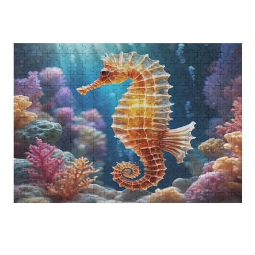 SeaPferd Puzzle Für Erwachsene,300-teiliges Puzzle,Puzzle Für Erwachsene Und Kinder,Holzpuzzle,Lernspielzeug, （40×28cm） von AAPZY