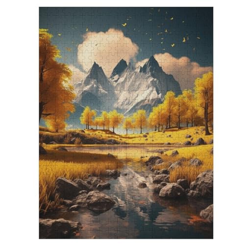 Seen Puzzles 500 Teile Erwachsener Kniffel Spaß Für Die Ganze Familie - 500 Puzzleteilige Motive, Holzpuzzle Kinder Erwachsene, Impossible Puzzle Schwer （55×41cm） von AAPZY