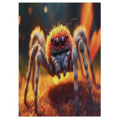 Spinne 300 Teile Puzzle, Holzpuzzle, Puzzles Für Erwachsene Kinder, 300 Teile Puzzle Für Jugendliche & Erwachsene Lernspiel Herausforderungsspielzeug （42×30cm） von AAPZY