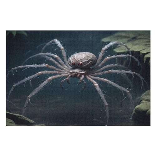 Spinne Puzzle 1000 Teile,Puzzles Für Erwachsene, Impossible Puzzle, Geschicklichkeitsspiel Für Die Ganze Familie, Puzzle Kinder,Holzpuzzle-Geschenk,Raumdekoration, （75×50cm） von AAPZY