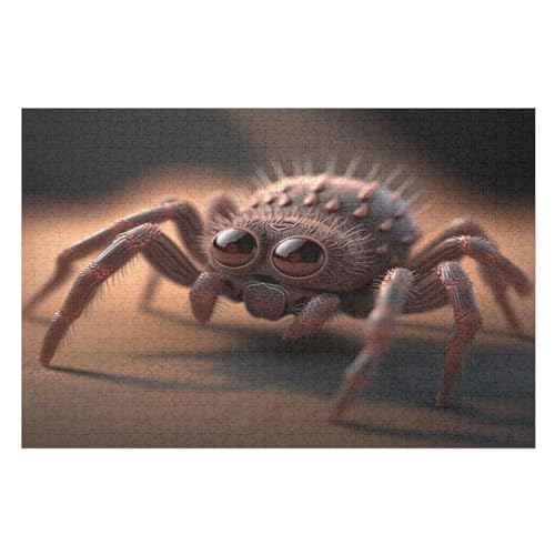 Spinne Puzzles 1000 Teile Erwachsener Kniffel Spaß Für Die Ganze Familie - 1000 Puzzleteilige Motive, Holzpuzzle Kinder Erwachsene, Impossible Puzzle Schwer （75×50cm） von AAPZY