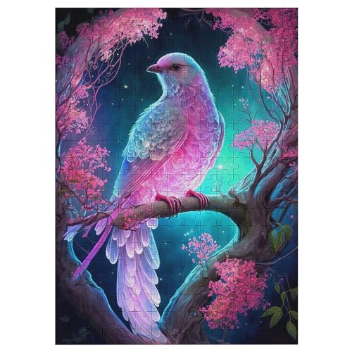 Süßer Vogel Holzpuzzle 300 Teile,Puzzles Für Erwachsene, Impossible Puzzle, Geschicklichkeitsspiel Für Die Ganze Familie,Home Dekoration Puzzle, Puzzle Kinder Legespiel 42×30cm von AAPZY