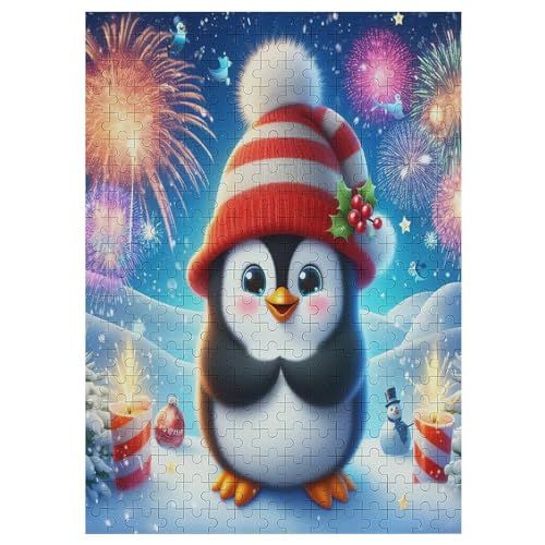 Tier Pinguin Puzzles 300 Teile Erwachsener Kniffel Spaß Für Die Ganze Familie - 300 Puzzleteilige Motive, Holzpuzzle Kinder Erwachsene, Impossible Puzzle Schwer 42×30cm von AAPZY