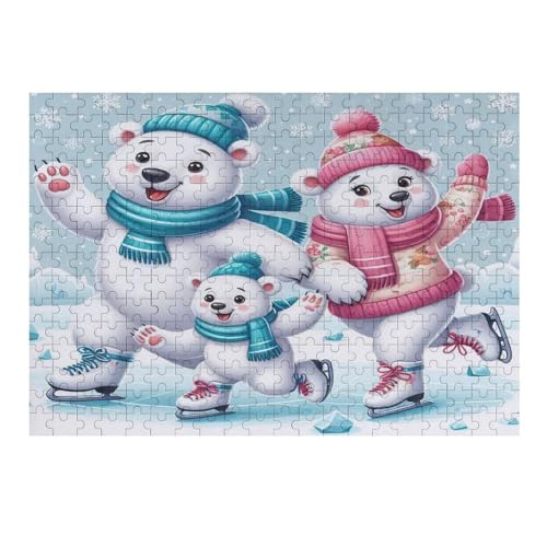 Tierbär Puzzles 300 Teile Erwachsener Kniffel Spaß Für Die Ganze Familie - 300 Puzzleteilige Motive, Holzpuzzle Kinder Erwachsene, Impossible Puzzle Schwer （40×28cm） von AAPZY