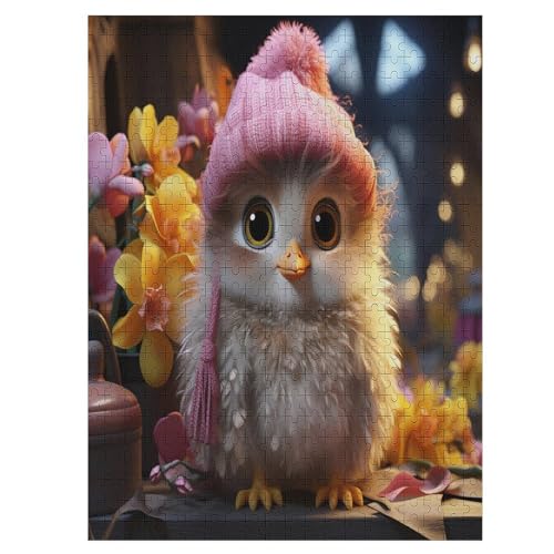 Tiervogel 500 Teile Puzzle Für Erwachsene, Herausforderung Puzzles - Familienpuzzle Verringerter Druck Schwieriges Puzzle Rahmen Holzpuzzle Für Erwachsene Kinder 12+ （55×41cm） von AAPZY