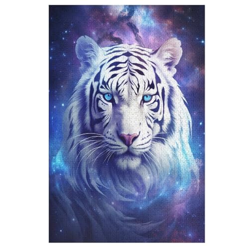 Tiger 1000 Teile Premium-Puzzles Für Erwachsene Kinder- Holzpuzzles Spaß Und Lernspiele - Perfekte Puzzle-Geschenke （78×53cm） von AAPZY