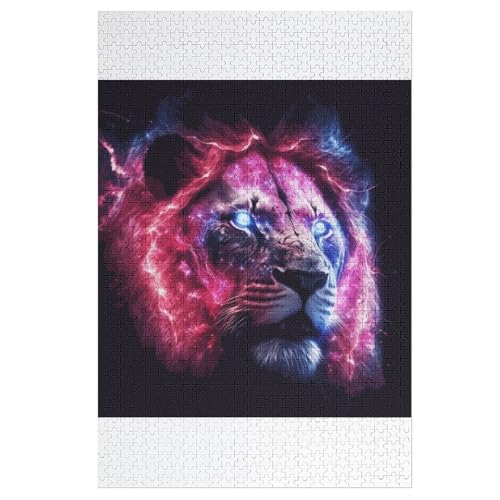 Tiger Puzzles 1000 Teile Erwachsener Kniffel Spaß Für Die Ganze Familie - 1000 Puzzleteilige Motive, Holzpuzzle Kinder Erwachsene, Impossible Puzzle Schwer （78×53cm） von AAPZY