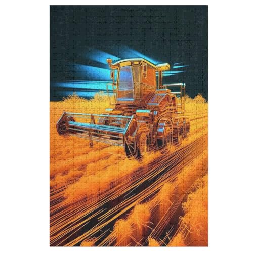 Traktor Puzzles 1000 Teile Erwachsener Kniffel Spaß Für Die Ganze Familie - 1000 Puzzleteilige Motive, Holzpuzzle Kinder Erwachsene, Impossible Puzzle Schwer 78×53cm von AAPZY