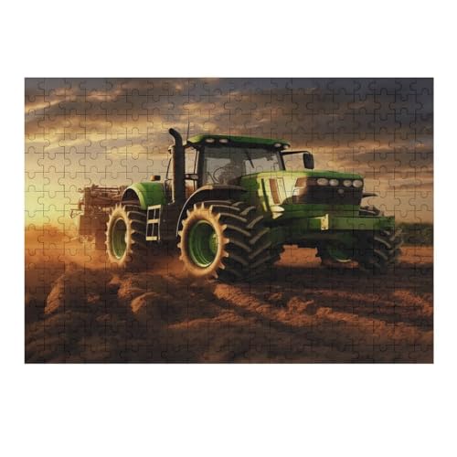 Traktor Puzzles 300 Teile Erwachsener Kniffel Spaß Für Die Ganze Familie - 300 Puzzleteilige Motive, Holzpuzzle Kinder Erwachsene, Impossible Puzzle Schwer （40×28cm） von AAPZY