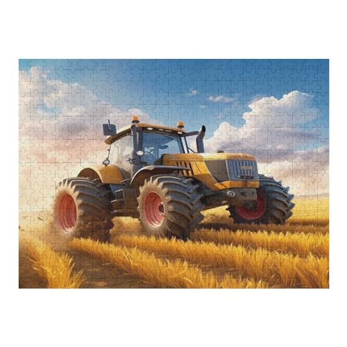 Traktor Puzzles 500 Teile Erwachsener Kniffel Spaß Für Die Ganze Familie - 500 Puzzleteilige Motive, Holzpuzzle Kinder Erwachsene, Impossible Puzzle Schwer （52×38cm） von AAPZY