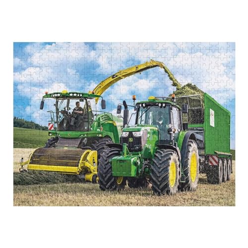 Traktor Puzzles 500 Teile Erwachsener Kniffel Spaß Für Die Ganze Familie - 500 Puzzleteilige Motive, Holzpuzzle Kinder Erwachsene, Impossible Puzzle Schwer （52×38cm） von AAPZY