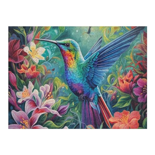 Vogel Holzpuzzle 500 Teile, Knobelspiele Für Erwachsene, Teenager, Puzzles Unmögliche - Kinder Puzzle Zimmer Deko （52×38cm） von AAPZY