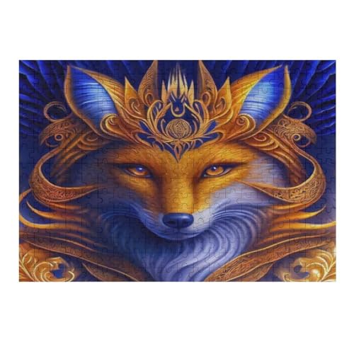 Wolf 300 Teile Puzzles Für Erwachsene Holzpuzzle Familienpuzzlespiel Stressabbau-Puzzle Für Erwachsene Kinder Ab 12 Jahren （40×28cm） von AAPZY