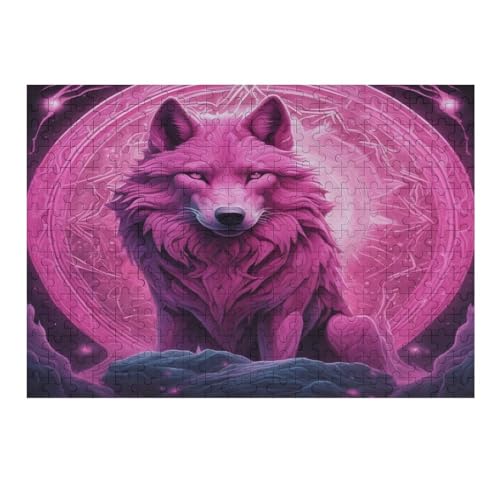 Wolf-Puzzle Für Erwachsene, 300-teilige Puzzles Für Teenager Und Kinder, Kreative Puzzles Für Die Familie, Herausfordernde Spiele, Spielzeug, Geschenke （40×28cm） von AAPZY