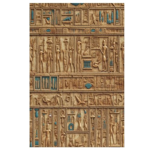 ägyptische Hieroglyphen Holzpuzzle 1000 Stück Puzzles Für Erwachsene Teenager Stress Abbauen Familien-Puzzlespiel Poster 1000-teiliges Puzzle Kinder Lernspiel Spielzeug Geschenk 78×53cm ägyptische Hieroglyphen Holzpuzzle 1000 Stück Puzzles Für Erwachsene Teenager Stress Abbauen Familien-Puzzlespiel Poster 1000-teiliges Puzzle Kinder Lernspiel Spielzeug Geschenk 78×53cm von AAPZY