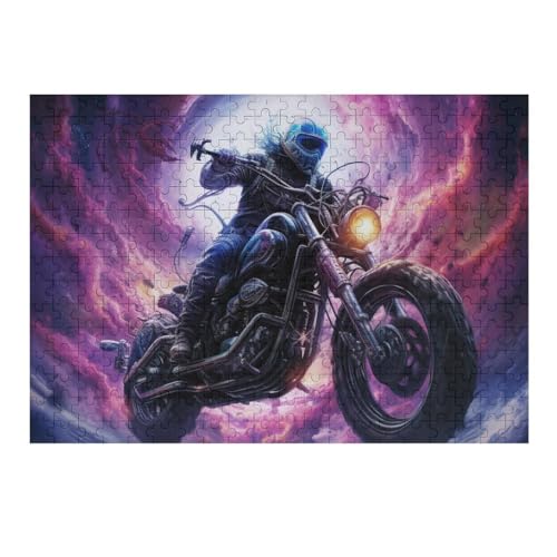 fantastisches Motorrad Puzzles 300 Teile Erwachsener Kniffel Spaß Für Die Ganze Familie - 300 Puzzleteilige Motive, Holzpuzzle Kinder Erwachsene, Impossible Puzzle Schwer （40×28cm） von AAPZY