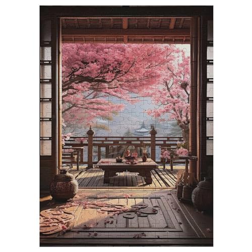 japanischer Stil Puzzles 300 Teile Erwachsener Kniffel Spaß Für Die Ganze Familie - 300 Puzzleteilige Motive, Holzpuzzle Kinder Erwachsene, Impossible Puzzle Schwer 42×30cm von AAPZY