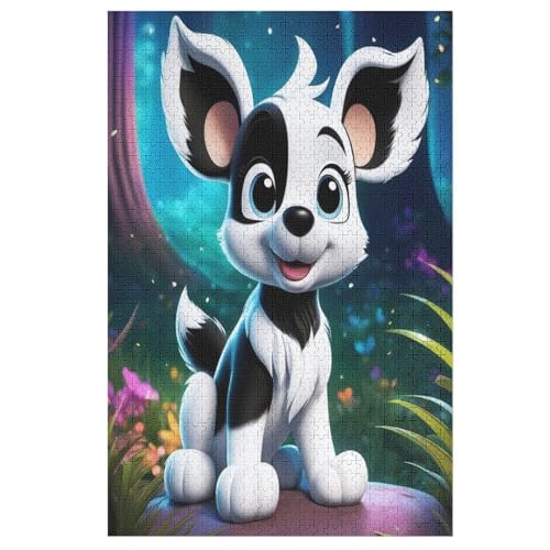 süßer Hund Puzzles 1000 Teile Erwachsener Kniffel Spaß Für Die Ganze Familie - 1000 Puzzleteilige Motive, Holzpuzzle Kinder Erwachsene, Impossible Puzzle Schwer （78×53cm） von AAPZY