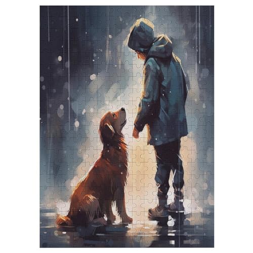 süßer Hund Puzzles 300 Teile Erwachsener Kniffel Spaß Für Die Ganze Familie - 300 Puzzleteilige Motive, Holzpuzzle Kinder Erwachsene, Impossible Puzzle Schwer 42×30cm von AAPZY