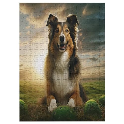 süßer Hund Puzzles 300 Teile Erwachsener Kniffel Spaß Für Die Ganze Familie - 300 Puzzleteilige Motive, Holzpuzzle Kinder Erwachsene, Impossible Puzzle Schwer 42×30cm von AAPZY