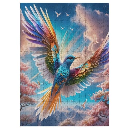 süßer Vogel 300 Teile Puzzle Für Erwachsene, Herausforderung Puzzles - Familienpuzzle Verringerter Druck Schwieriges Puzzle Rahmen Holzpuzzle Für Erwachsene Kinder 12+ （42×30cm） von AAPZY