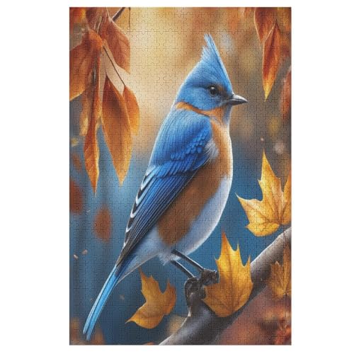 süßer Vogel Holzpuzzle 1000 Teile, Knobelspiele Für Erwachsene, Teenager, Puzzles Unmögliche - Kinder Puzzle Zimmer Deko （78×53cm） von AAPZY