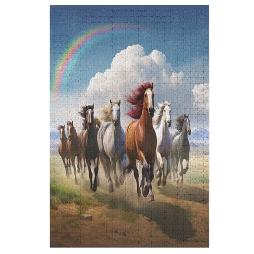 Horse Puzzle 1000 Teile, Holzpuzzle Für Erwachsene Kinder, Impossible Puzzles, Geschicklichkeitsspiel Für Die Ganze Familie 78×53cm Horse Puzzle 1000 Teile, Holzpuzzle Für Erwachsene Kinder, Impossible Puzzles, Geschicklichkeitsspiel Für Die Ganze Familie 78×53cm von AASWDDS
