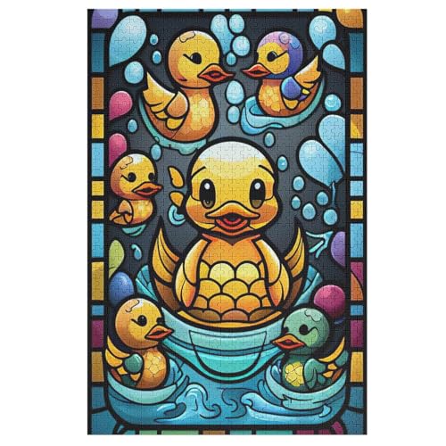 Ente 1000 Teile Puzzle Für Erwachsene, Herausforderung Puzzles - Verringerter Druck Schwieriges Holzpuzzle Für Kinder 12+ 78×53cm Ente 1000 Teile Puzzle Für Erwachsene, Herausforderung Puzzles - Verringerter Druck Schwieriges Holzpuzzle Für Kinder 12+ 78×53cm von AASWDFR