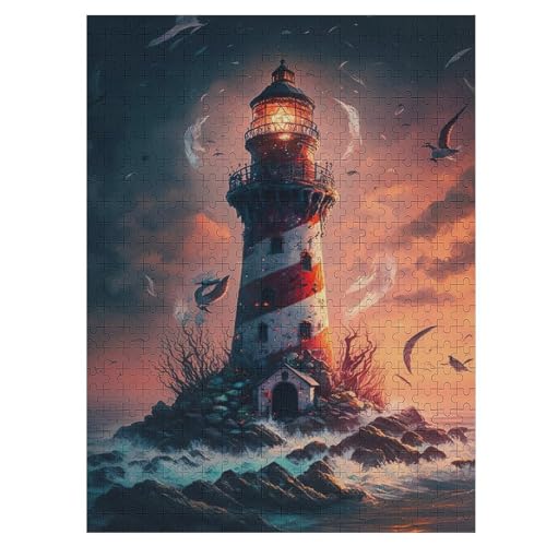 Leuchtfeuer Puzzle Für Erwachsene 500 Teile Premium Recyceltes Brett Zum Lernen, Lernspielzeug, Familienspiele Kinder Holzpuzzle 55×41cm Leuchtfeuer Puzzle Für Erwachsene 500 Teile Premium Recyceltes Brett Zum Lernen, Lernspielzeug, Familienspiele Kinder Holzpuzzle 55×41cm von AASWDFR