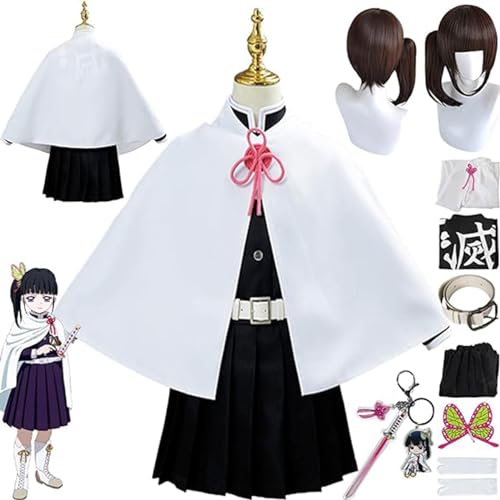 AAmron Komplettes Set Anime Character Kanawo Cosplay-Kostüm für Dämonentöter, Kimono-Umhang und Perücken-Set für Halloween-Party,A-3XL von AAmron