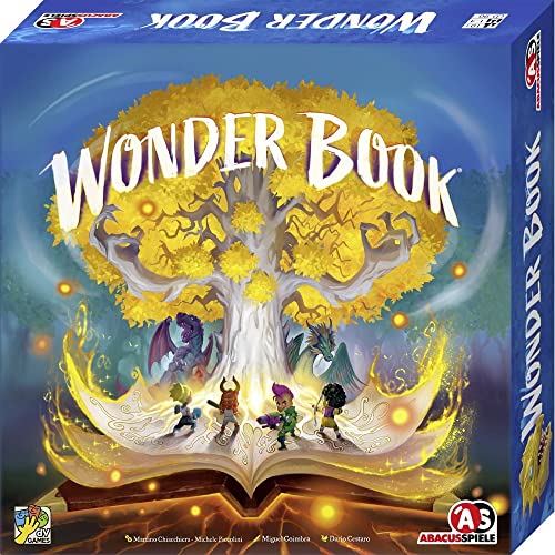 ABACUSSPIELE 33211 Wonder Book Pop up Abenteuer Spielbuch für die ganze Familie, Gelb von ABACUSSPIELE