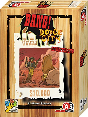 ABACUSSPIELE 38158 - Bang! - Dodge City, Erweiterung zum Bang! Westernkartenspiel von ABACUSSPIELE