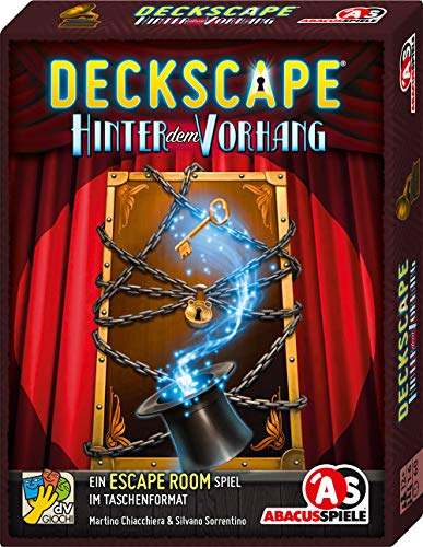 ABACUSSPIELE 38191 - Deckscape - Hinter dem Vorhang, Escape Room Spiel, Kartenspiel von ABACUSSPIELE