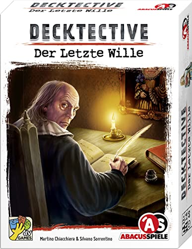 ABACUSSPIELE 38214 Decktective - Der Letzte Wille 3D-Tatort Krimispiel, Kartenspiel, M von ABACUSSPIELE