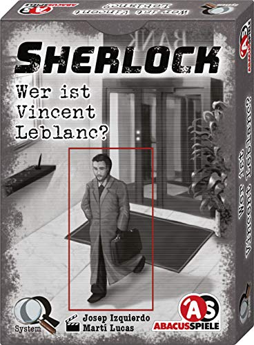 ABACUSSPIELE 48203 - Sherlock - Wer ist Vincent Leblanc?, Krimi Kartenspiel, Silver von ABACUSSPIELE