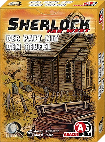 ABACUSSPIELE 48204 - Sherlock Far West - Der Pakt mit dem Teufel, Krimi Kartenspiel von ABACUSSPIELE