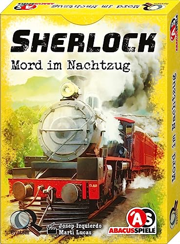 ABACUSSPIELE 48212 - Sherlock - Mord im Nachtzug, Krimi Kartenspiel, Yellow von ABACUSSPIELE