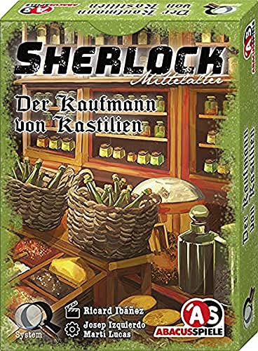 ABACUSSPIELE 48216 - Sherlock Mittelalter - Der Kaufmann von Kastilien, Krimi Kartenspiel von ABACUSSPIELE