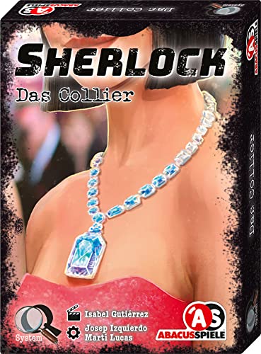 ABACUSSPIELE 48222 - Sherlock – Das Collier, Krimi Kartenspiel von ABACUSSPIELE