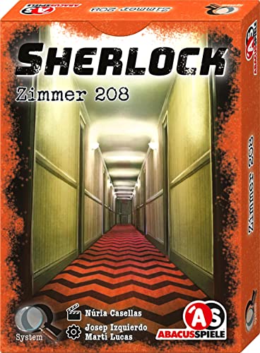 ABACUSSPIELE 48223 - Sherlock - Zimmer 208, Krimi Kartenspiel von ABACUSSPIELE