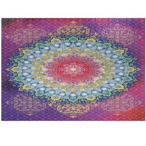 ABAKUHAUS Mandala Puzzle, Geometrische Zickzack-Form, Heirloom-Qualität lustige Aktivität für die Familie langlebiger Karton, 1000 Stücke, Mehrfarbig ABAKUHAUS Mandala Puzzle, Geometrische Zickzack-Form, Heirloom-Qualität lustige Aktivität für die Familie langlebiger Karton, 1000 Stücke, Mehrfarbig von ABAKUHAUS