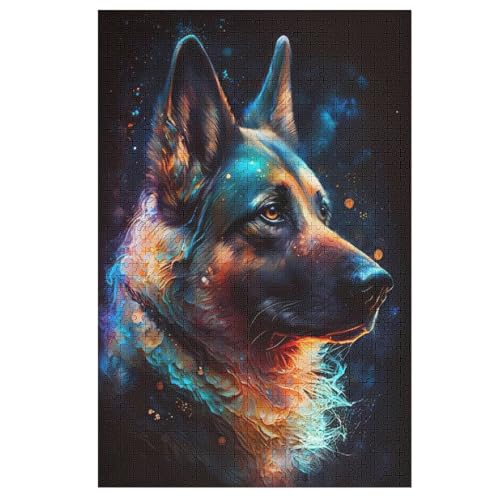 Puzzle Für Kinder, Berger allemand -Puzzles Für Erwachsene, 1000-teiliges Holzpuzzle Für Jugendliche, Tolles 1000 PCS Puzzle Für Kinder, Berger allemand -Puzzles Für Erwachsene, 1000-teiliges Holzpuzzle Für Jugendliche, Tolles 1000 PCS von ABASWSA