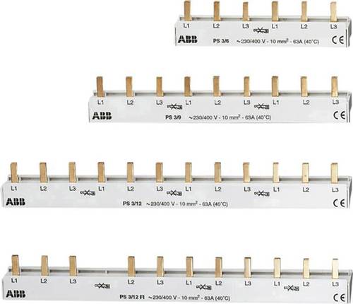 ABB 2CDL231001R1006 Phasenschiene Anzahl Reihen 3 3polig 10mm² 1St. von ABB