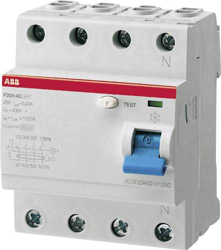 ABB 2CSF204101R1400 FI-Schutzschalter A 4polig 40A 0.03A 230 V/AC, 400 V/AC von ABB